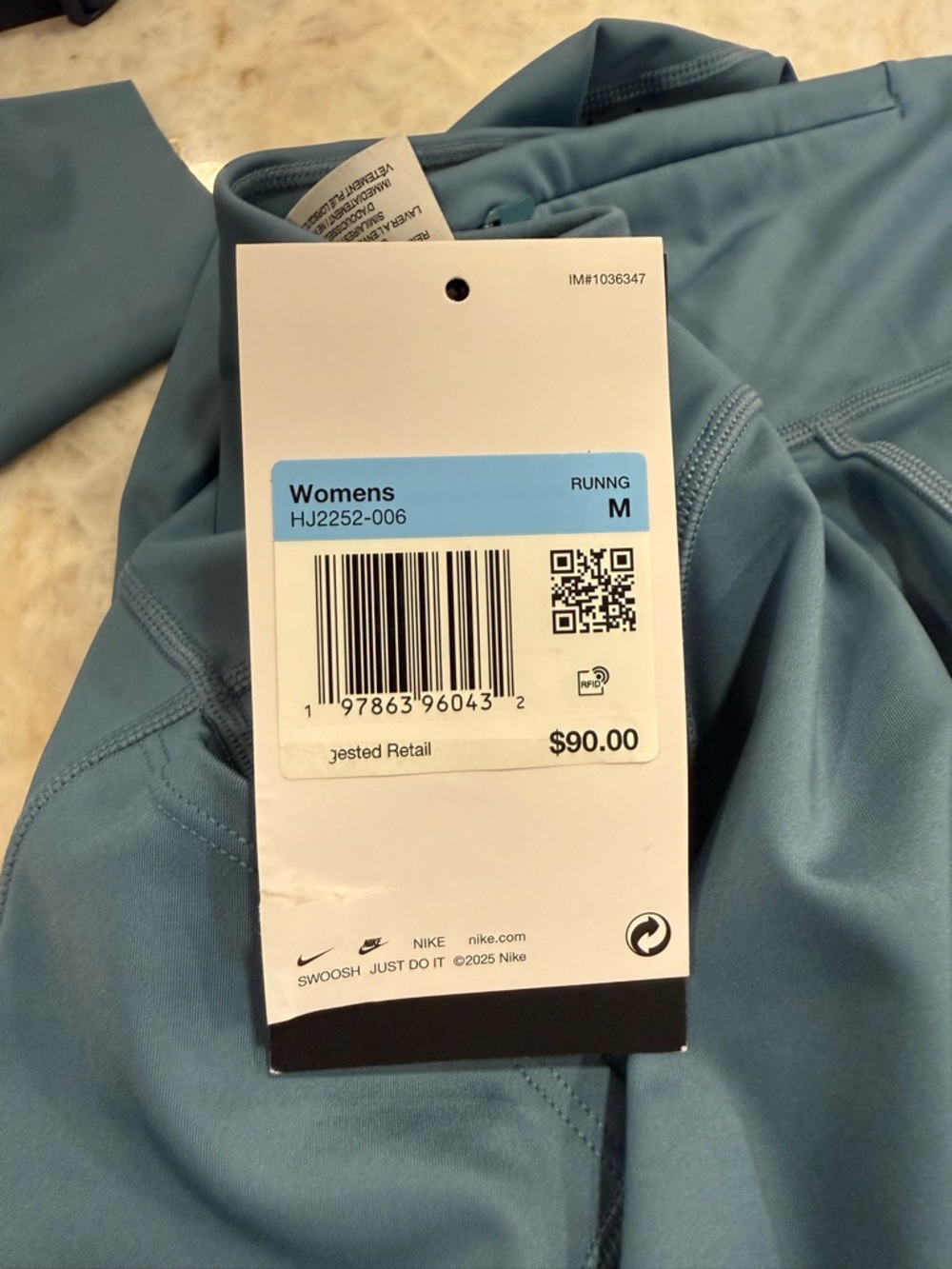 Nike Blue 7/8 Running Leggings - Picture 3 of 10